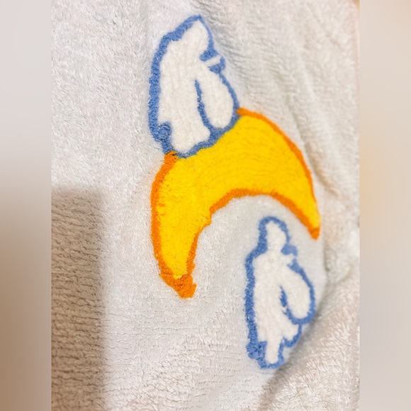 RARE Vintage 90's Canyon Group Moon & Clouds Chenille Bathrobe Women’s Robe - Picture 13 of 17